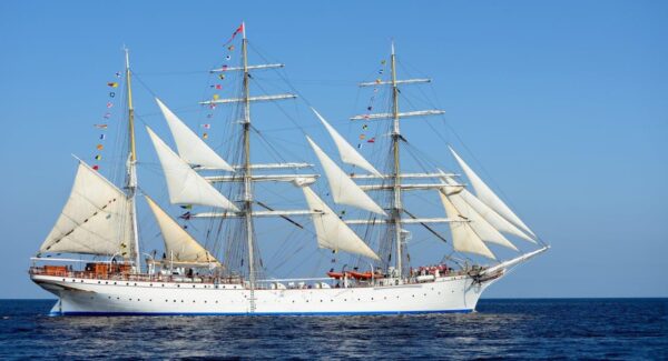 Big Historical Ship On The Sail Wall Mural