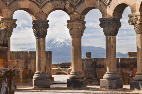 Famous Zvartnots and Mount Ararat Wall Mural