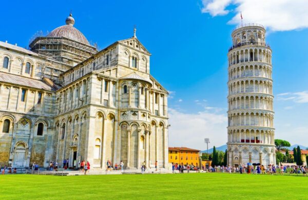 Huge Cathedral and Leaning Tower Pisa Wall Mural