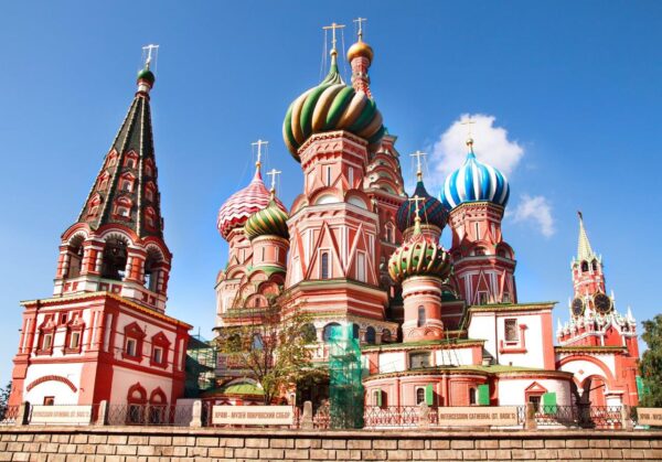 Colorful Saint Basil's Cathedral Wall Mural