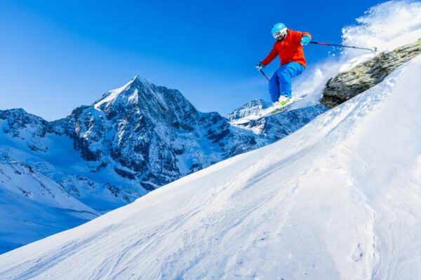 Mountaineer Skiing Sports Wall Mural