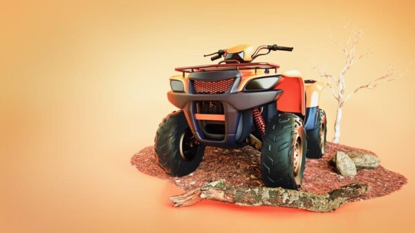 Big Orange ATV Wall Mural