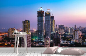 Mumbai Big Skyline Wall Mural