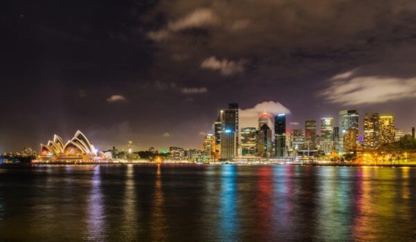 Beautiful Sydney City at Night Wall Mural - Image 2