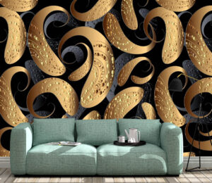 Floral Seamless Pattern 3D Wall Mural