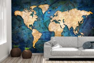 Rich Map Wall Mural