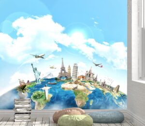 Travel around the World Wall Mural