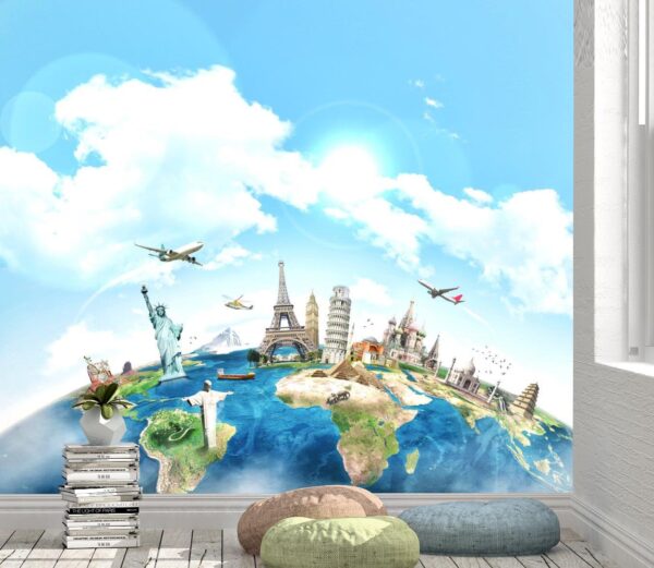 Travel around the World Wall Mural