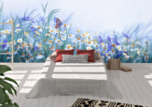 Beautiful Wild Flowers Chamomile Wall Mural