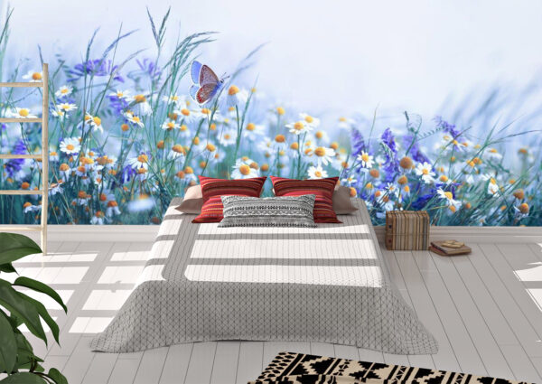 Beautiful Wild Flowers Chamomile Wall Mural