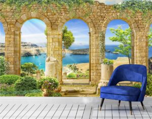 Digital fresco Greece Wall Mural