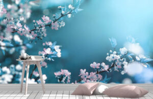 Beautiful floral spring Wall mural