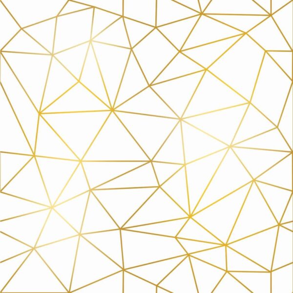 Geometric Golden Lines Wall Mural - Image 2