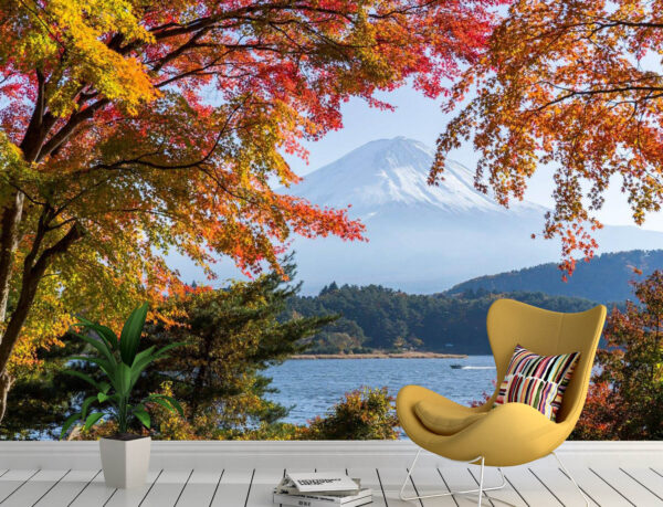 Mountain Fuji with lake kawaguchiko
