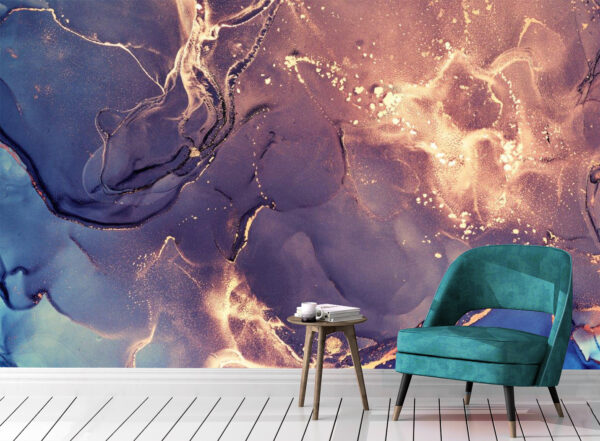 Modern Fluid Art Wall Mural - Image 2