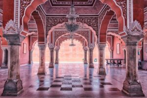 City palace in Jaipur Wall Mural