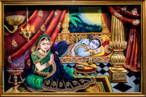 Lord Krishna Resting Wall Mural
